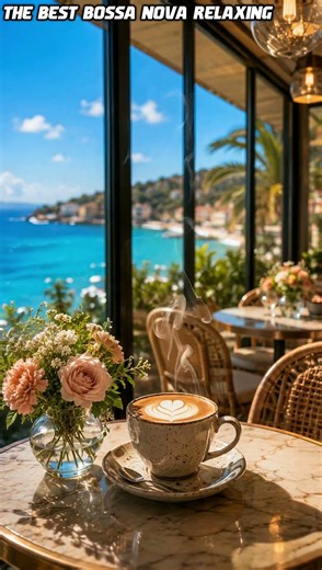 ☕🌊 Luxury Café Bossa Nova 🎶 Smooth Jazz Beach Vibes You’ll Love 💙 #BossaNova #Jazz #Shorts