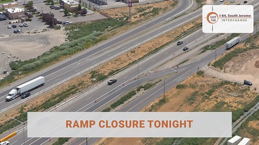 I-84 RAMP CLOSURE AHEAD IN JEROME⚠️ Quick reminder: 📢 We will close the eastbound off-ramp at the South Jerome Interchange at 7PM TONIGHT so crews can pave the new ramp. Here's what you need to know: 🚦 • Motorists will be detoured to the SH-25/Main St Interchange (Exit 165). • The ramp is expected to reopen tomorrow morning (Wednesday, Sept. 24). • Work is weather dependent and may be delayed due to conditions. For detour maps and more, visit itdprojects.idaho.gov/pages/sjeromeic | Idaho Trans
