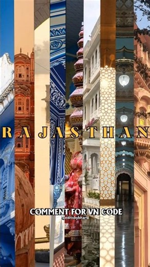 Rajasthan Travel Highlights 2026 | Best VN Template for Travel Video & Reel ✨