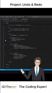 Undo & Redo Feature 🔄 Using HTML CSS & JavaScript | Mini Project 🚀 #jsproject #cssanimation