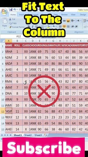 Excel Column Auto-Fit Hack That Saves Hours #microsoftoffice #excel #cheatsheets