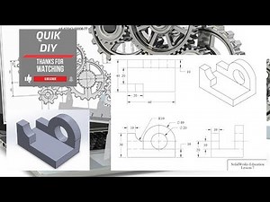 Solidworks CAD Tutorial exercise #7 for beginners