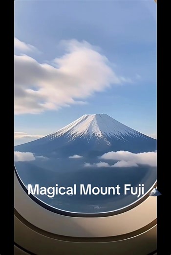 Magical Mount Fuji Sunrise from the Sky