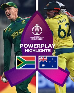 539K views · 6.4K reactions | Australia got off to a great start in the Powerplay before South Africa pulled things back with two wickets  Watch action from the first 10 overs of Australia's run-chase  #SAvAUS #CWC23 | ICC Cricket World Cup | Facebook