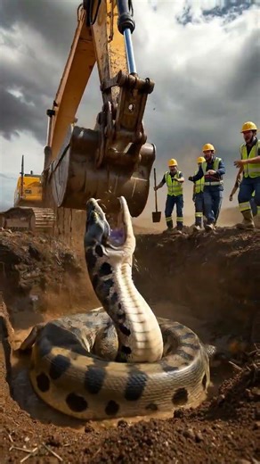 Massive Python Found in Construction Site! 👀