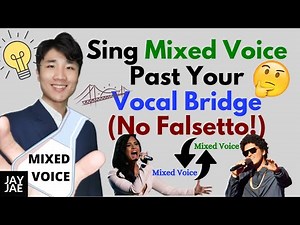 How to Sing Mixed Voice past your Bridge / Vocal Break / Passaggio (No Falsetto!)