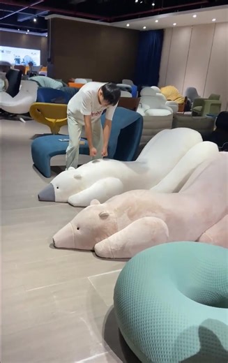 Ghế Sofa Gấu Bắc Cực - Nét Độc Đáo Trên Ghế Tình Yêu Gấu