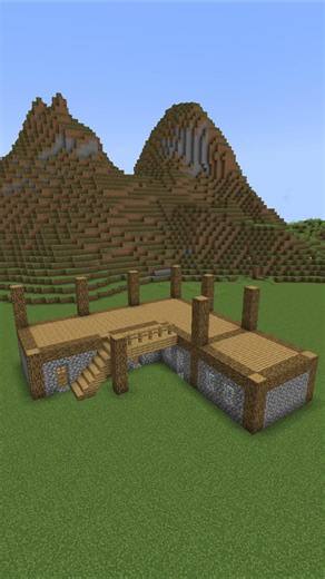 perfect survival house minecraft | tutorial timelapse #minecraft