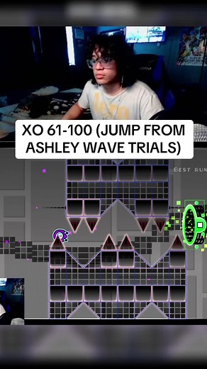 XO 61-100 (JUMP FROM ASHLEY WAVE TRIALS) - bro this level has gotta be first half carried cuz no way #geometrydash #xo #eden #extremedemon #gd