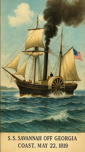 🚢 May 22, 1819 - When America's First Steamship Crossed the Atlantic Ocean #history