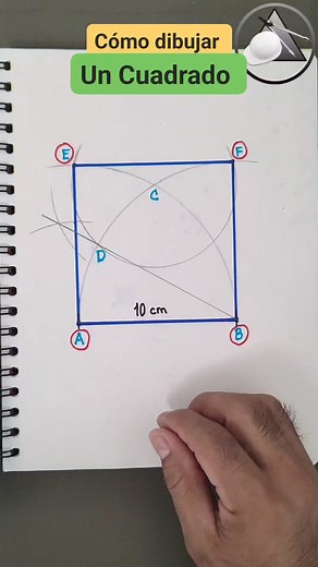 ✅Cómo dibujar un Cuadrado con regla y compás 👍 . . #trazos #taller #home #AprendizIndustrial #tecnicos | Aprendiz Industrial