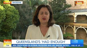 The Queensland government has announced stronger penalties for demonstrators to crack down on civil disobedience, but Premier Annastacia Palaszczuk says she’s not against protestors, just the extremist tactics being used. #9Today | TODAY