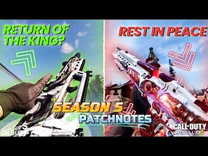What’s NEW in CODM Season 5? Buffs, Nerfs & Changes Explained