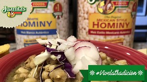 This hominy is always invited to my pozole fiestas. 🌽🍲 Without it, it’s like having a fiesta without music. Te imaginas? #ViveLaTradicion >> http://bit.ly/2SaAwAr | Juanita's Foods