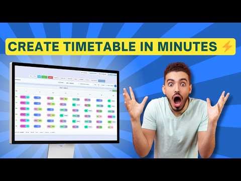 🏫 School Timetable Software Setup Guide ⚙️ | TimetableForMe Initial Configuration Tutorial