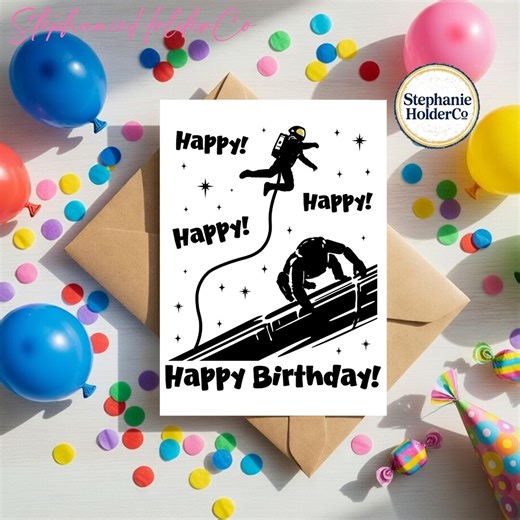 Project Hail Mary Birthday Card, Astronaut and Alien Space Adventure Celebration Card, Sci-fi Book Birthday Invite - Etsy