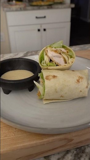 Crispy Chicken Caesar Wrap with Homemade Caesar Dressing