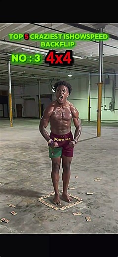 Top 5 ishowspeed craziest backflips #ishowspeed #edit #backflips #fyp #viralvideo