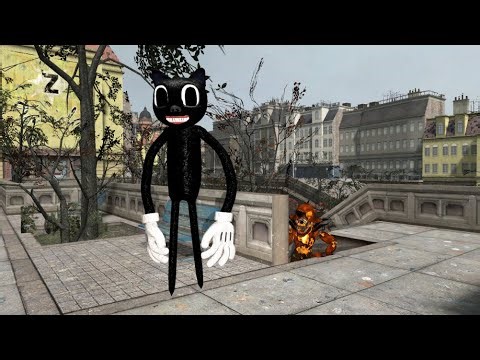 Cartoon Cat chase and fight at this City! Garry's Mod