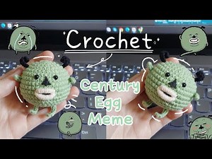 Crochet Hazen Meme Keychain | Funny Amigurumi Tutorial | Móc len Meme Trứng Bắc Thảo