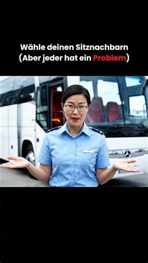 Wähle deinen Sitznachbarn…aber jeder hat ein Problem🤣