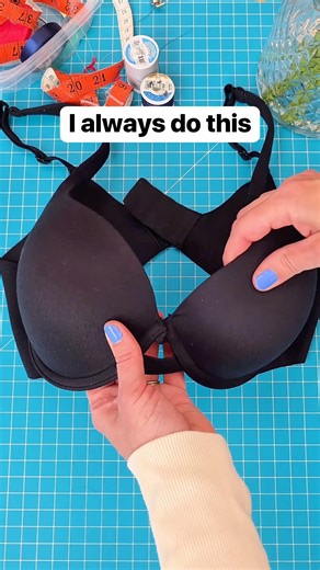 Quick sewing stitch I use for more lift 🪡 #seamstress #handsewing #fashiontips #alterations