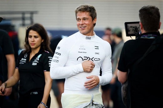 Brad Pitt collapses in F1 stunt for hit movie