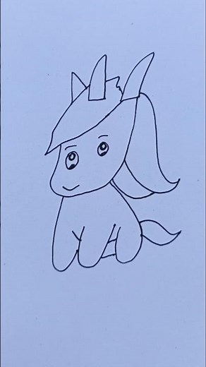 how to draw baby unicorn drawing for kids #drawing #draw #cutekids #littleartists #kiddos #shorts
