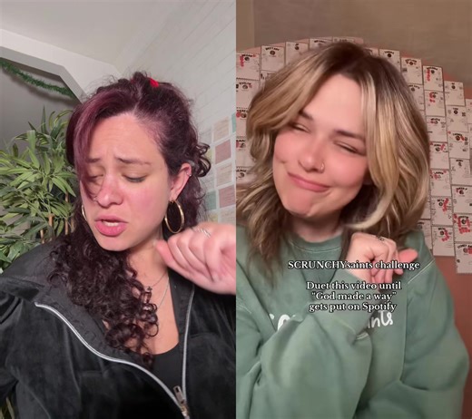 #duet with @SCRUNCHYma 🫶🏻✝️ LIVEhost #scrunchysaintschallenge Hahha finally did it who’s next 🤭