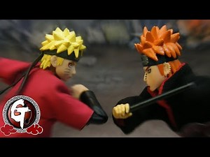 Naruto vs Pain stop motion うずまきナルトVS ペイン六道 漩渦鳴人vs六道培因