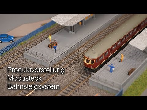 Produktvorstellung - Bahnsteigsystem von Modusteck in Spur N