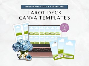 Tarot Deck Canva Template, DIY Editable Rider Waite Smith & Lenormand, Make Your Own Tarot Cards, Custom Major and Minor Arcana Full Deck - Etsy