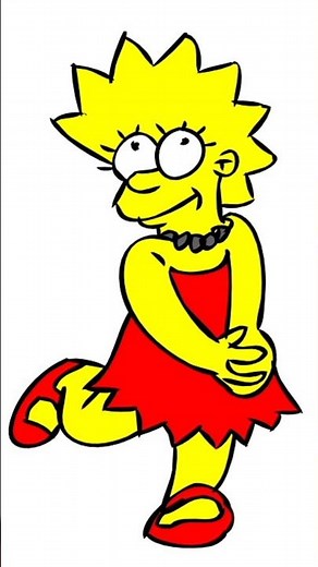 How to Draw Lisa Simpson | The Simpsons #shorts #drawing #art #painting #thesimpsons #cartoon