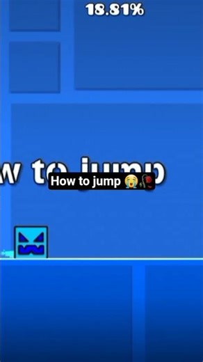 How to jump 😭🥀 #geometrydash #jump #subzerocube #shorts