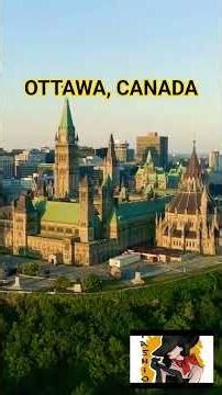 Canada Ottawa City. #4K Areial Drone Shots
