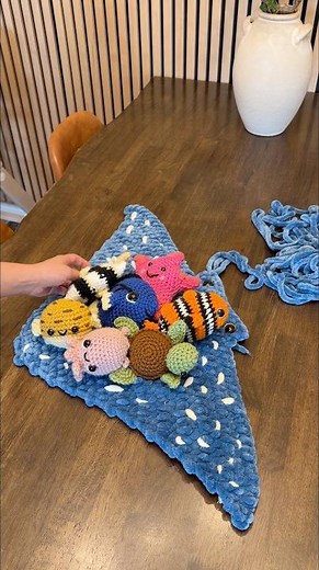 CROCHET FINDING NEMO PART 8🧶 Making the GIANT manta ray Mr. Ray! #findingnemo #crochettoys #crochet