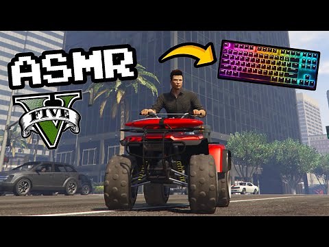 Relaxing ASMR GTA V Keyboard Sounds + Hand Cam [ASMR GAMING]