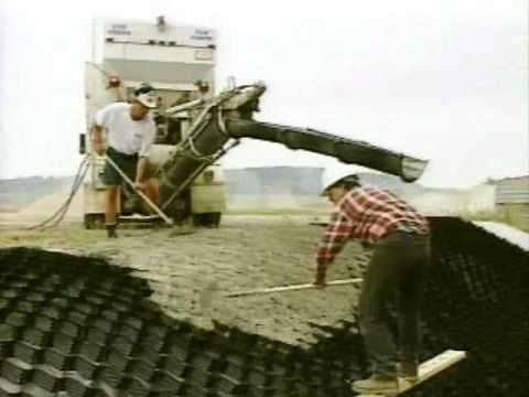 GEOWEB® Geocell System Being Infilled with Concrete