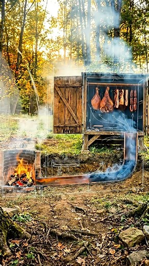 How to Build a Cold Smoker with Underground Pipe | DIY Smoking System #shorts #short