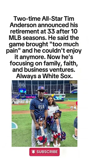 A White Sox Legend Retires #shorts #TimAnderson #WhiteSox #relationship #marriage #dating #couple