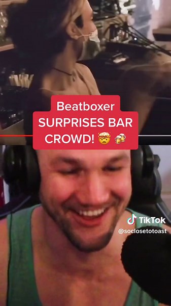 CHEERS TO THAT! 🔥 #beatbox #foryou #fyp #bass #music #trend #trending #drop #viral #reaction #react #crazy #insane #soclosetotoast #foryoupage #beatboxing #fyy #hype #edm #beatboxer #codfish #bar #crowd #live