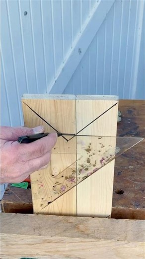 Cutting Angles - Perfect 45 Fit Demo-Carpentry Woodworker tips & tricks DIY #satisfying