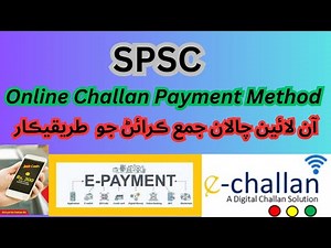 How to pay online challan SPSC Job