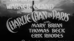 Charlie Chan In Paris 1935 (Warner Oland)