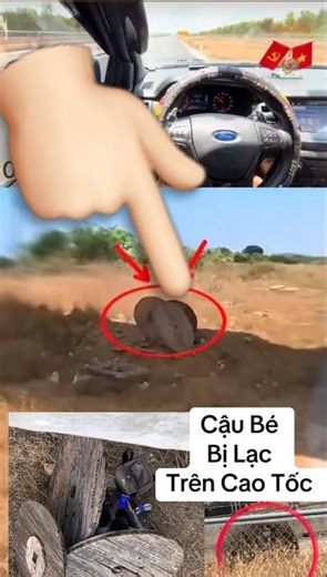 Phát hiện cậu bé trốn trên Cao Tốc Bắc Nam