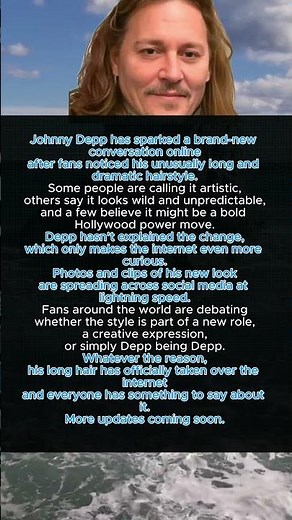Johnny Depp’s Long Hair Goes Viral #shorts #celebritynews