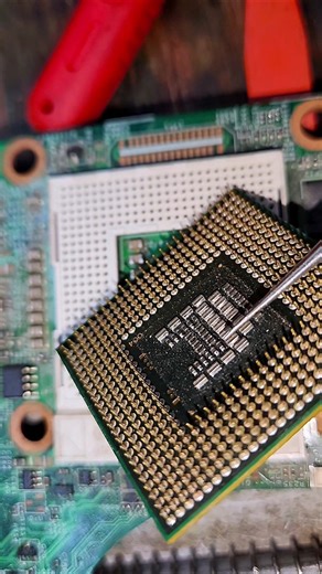 Laptop CPU Repair Remove Shorting #repair #shorts #trending #cpu #restoration #electrical #diyrepair