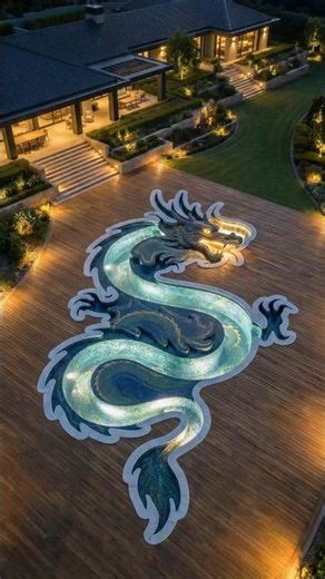 Dragon Infinity Pool Timelapse #shorts
