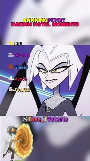 Ranking the FUNNIEST Hazbin Hotel Moments 😭💀 #shorts