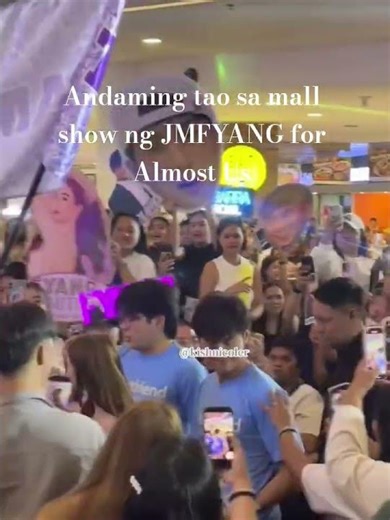 Andaming tao sa mall show ng JMFYANG for Almost Us #jmfyang #bawaltalaga_besties #AlmostUsMay6